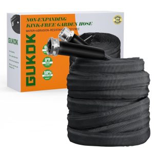 50-Foot Non-Increasing Backyard Hose – Extremely Light-weight, Abrasion-Resistant, Versatile, Sturdy, Kink-Free Hose for RVs, Marine, and Campers