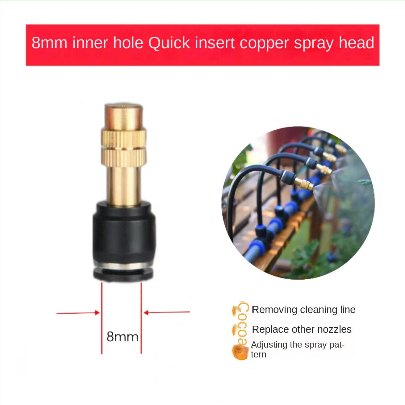 Model New Automated Common Flower Watering Spray Nozzle for Drip Irrigation - Panorama and Agricultural Sprayer